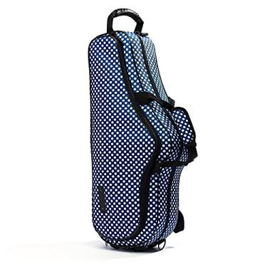Imagem de Beaumont Saxofone Alto"Blue Polka Dot" Estojo para Saxofone Alto – Sax Alto Leve – Mochila para Saxofone Profissional – Bolsa para Sax Alto – Sax Alto