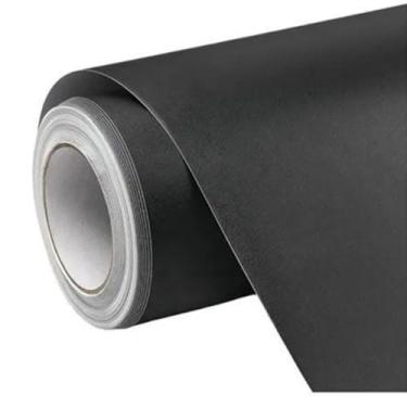 Imagem de Papel Adesivo Contact Preto Fosco Lavável com 1,5 Metros - Leonora