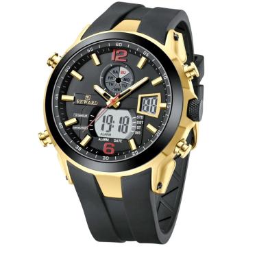 Imagem de relógio de quartzo digital masculino esportivo multifunções à prova d`água