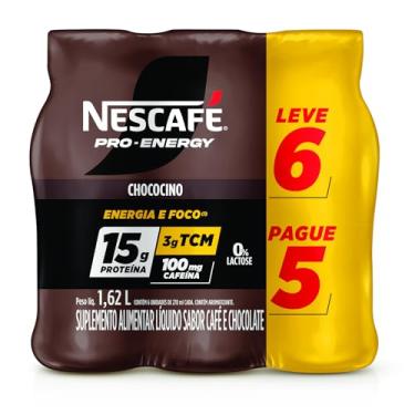 Imagem de Suplemento Alimentar UHT Nescafé Pro-Energy Chococino 15g proteína 270ml - Leve 6 Pague 5