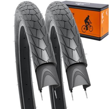 Imagem de YUNSCM Pneus leves de bicicleta de 66 cm 26 x 1,50 (ETRTO 40-559) 60TPI Nylon, resistente a perfurações, compatível com pneus de bicicleta de estrada 26 x 1,5 26 x 1,50-2 peças (Y-574)