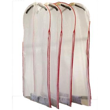 Imagem de Capas de roupas 5 PCS Saco de vestido Vestido de noiva Sacos de roupas