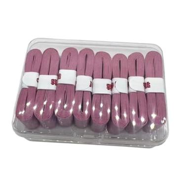 Imagem de oshhni Fita adesiva antiderrapante para raquete de badminton, 8 peças, faixa de suor, toque macio e seco, envoltório de cabo de alto desempenho para raquete, Luz Rosa