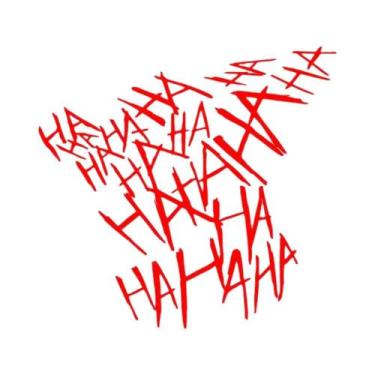 Imagem de Adesivo Engraçado Refletivo De Coringa Para Carro, Capacete, Moto, Not