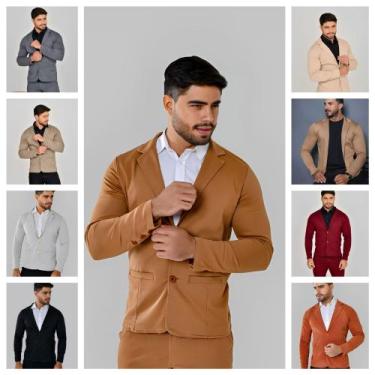 Imagem de Blazer masculino esporte fino slim - DEBATT, Caramelo, P