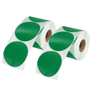 Imagem de PATIKIL 1000 adesivos coloridos de pontos, adesivos circulares de 7,6 cm autoadesivos grandes etiquetas de codificação em branco redondo para etiquetar escritório, quintal, venda de garagem, casa