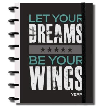 Imagem de Caderno Capa Dura Com Discos 10 Matérias 160 Folhas Pautadas De Tamanho A4-27,5 * 20 CM (DREAMS)