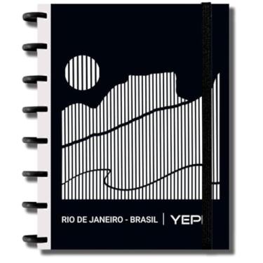 Imagem de Caderno Capa Dura Com Discos 10 Matérias 160 Folhas Pautadas De Tamanho A4-27,5 * 20 CM (RIO DE JANEIRO)