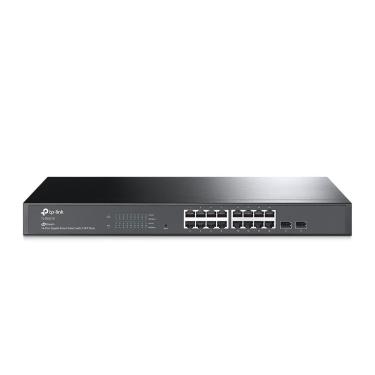 Imagem de Switch Smart Gigabit C- 16 Portas 10-100-1000 E 2 Slots Sfp Tl-sg2218 Smb