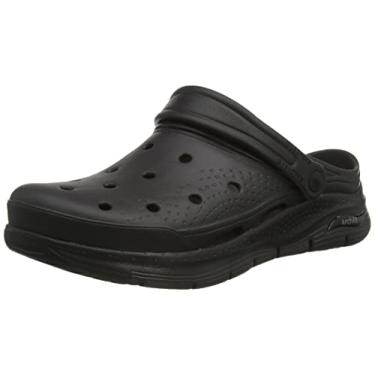 Imagem de Skechers Masculino, espuma: Ajuste do arco - Valiant Clog, Preto, 8