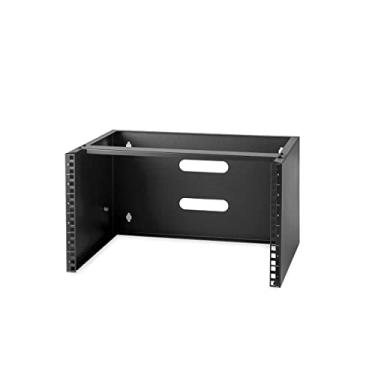 Imagem de StarTech. com 6U Suporte de rede para montagem na parede - 35,5 cm de profundidade (perfil baixo) - Suporte de painel de remendo de 48,2 cm para servidor raso e equipamento de TI, interruptores de rede - capacidade de peso de 20 kg, preto (WALLMOUNT6)
