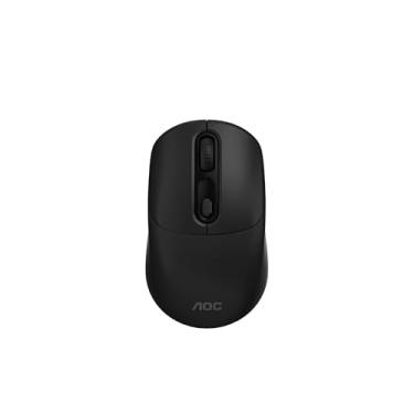 Imagem de Mouse Óptico Sem Fio 2.4GHz 1600 DPI – Conexão USB Plug and Play, Design Ergonômico Ambidestro, Precisão e Conforto para Trabalho, Estudos e Jogos – Preto