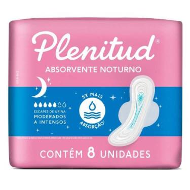 Imagem de Absorvente Plenitud Noturno com Abas 8 Unidades