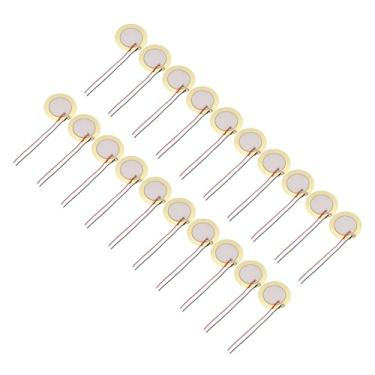 Imagem de uxcell 20 discos piezoelétricos 35 mm acústico captador transdutor microfones trigger buzzer bateria guitarra