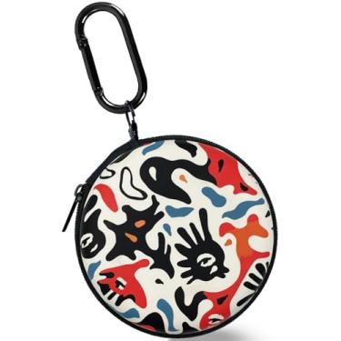 Imagem de Koujaon Capa rígida portátil para fones de ouvido Apple EarPods USB-C com fio Airpods 4 Airpods Pro 2 Beats Bose Galaxy Buds (pintura abstrata)