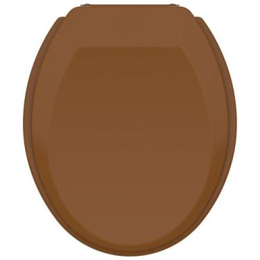 Imagem de Assento Sanitário Oval Universal Ocre Caramelo  Tampa de Vaso Poliprop