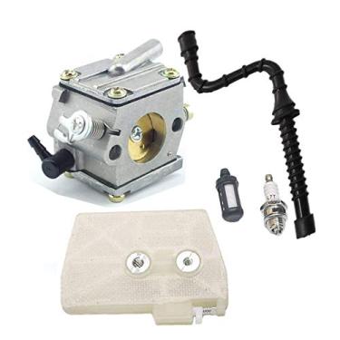 Imagem de Hippotech Carburador Carburador e Filtro de Ar Filtro de Linha de Combustível Cabo de Ignição para Stihl 038 MS380 MS381 Motosserra Peça de substituição # 11191200605 1119 120 0605