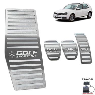 Imagem de Descanso + Pedaleira Manual Golf Sportline Até 2014 Prata