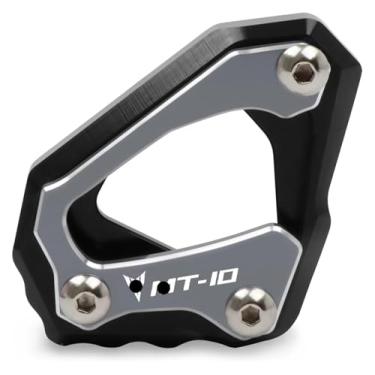 Imagem de BYYINGSUS Placa de suporte de almofada de extensão de suporte lateral CNC para motocicleta compatível com Y&AMAHA MT-10 MT 10 MT10 FZ-10 FZ10 R1M R1 M 2015-2023 (titânio)