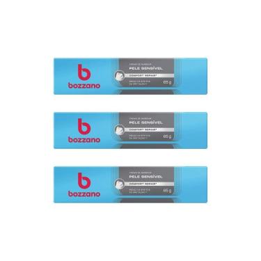 Imagem de Creme Barbear Bozzano 65G Pele Sensível - Kit Com 3Un