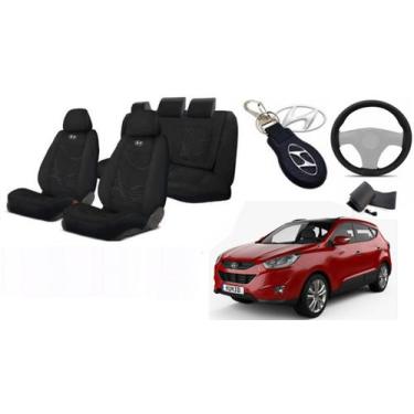 Imagem de Conjunto Capas Luxo Personalizado ix35 10-16 +(Capa Volante) + Chaveir