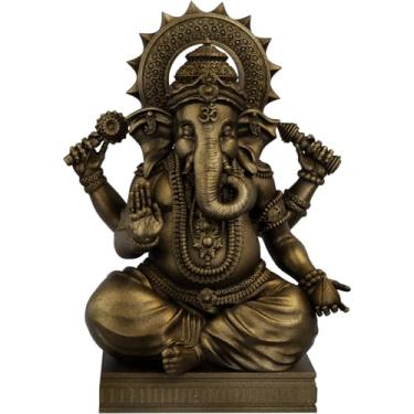 Imagem de Estátua Ganesha Deus Hindu - Vighnaharta (Cor Ouro Velho)