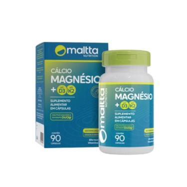 Imagem de Cálcio + Magnésio + vitamina D3 e K2 - 90 cápsulas Maltta Duom