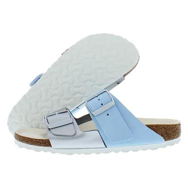 Imagem de Birkenstock Arizona Split azul claro/prata Birko-Flor EU 41 (EUA feminino 10-10.5) estreito