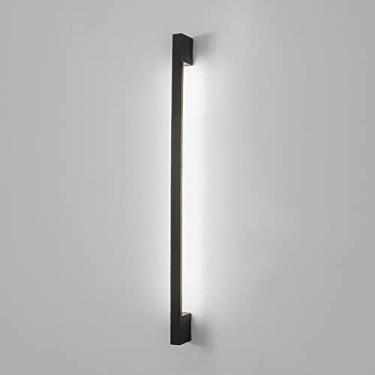 Imagem de Luminária de parede LED, luminária de parede linear minimalista, luminária de parede moderna com tiras longas, arandelas para sala de estar, lâmpadas de cabeceira para quarto, luzes de pared