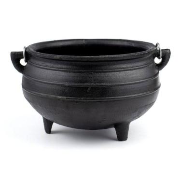 Imagem de Caldeirão Wicca Da Bruxa De Ferro Tripé Alça N.4 1,6 Litros