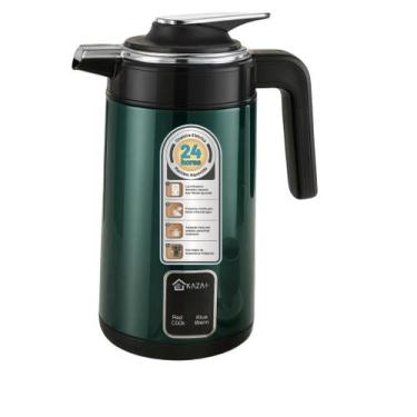 Imagem de Chaleira Elétrica Inox 1.5l 1200w Kaza Mais 110v Ou 220v, 110V, Verde