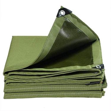 Imagem de MTYLX Lona multiuso para uso externo, lona, espessa 0,55 mm, resistente, à prova d'água, resistente a rasgos, para uso externo para andaimes, construção, agricultura, indústria, 1,5 x 2 m