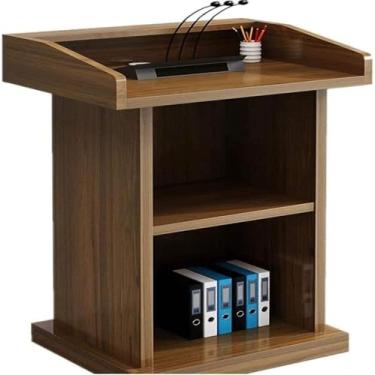 Imagem de 1 Podium Podium Mesa Hospedagem Recepção Apresentação Pódio Púlpito De Madeira Púlpito Púlpito Falando Igreja Móvel, 3