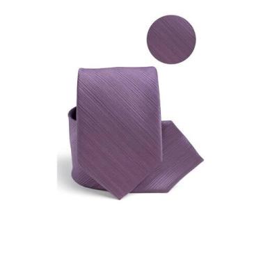 Imagem de Gravata Social Risco Fino Padrinho Evento - oem, Roxa 2
