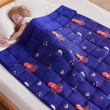 Imagem de Cobertor pesado Anfie Kids (90x120cm 2,3 kg) Blue Ocean