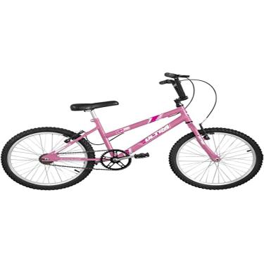 Imagem de Bicicleta de Passeio Ultra Bikes Esporte Aro 20 Reforçada Freio V-Brake Infantil Juvenil Menina Rosa Bebê