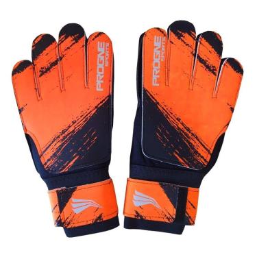 Imagem de Luva de Goleiro Progne para Campo/Society Preto/Laranja-Unissex
