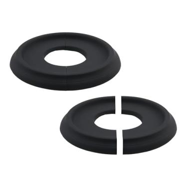 Imagem de Savagrow 2 peças de luminária de teto preta clássica medalhão de teto dividido para luminárias e ventiladores de teto, OD 25 cm