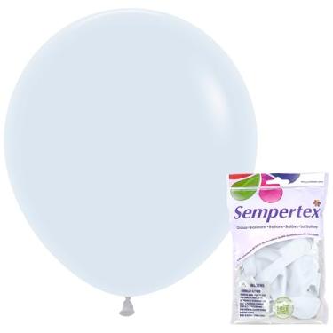 Imagem de Balão de látex redondo branco moderno 45,72 cm | 6 balões
