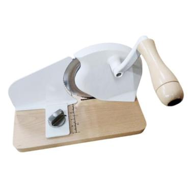 Imagem de Ｂｅｓｇａ Guia de Fatiamento de Sanduíche com Espessura Ajustável para Pão Rotativo, Máquina de Fatiar Queijo, Acessórios para Corte de Pão Doméstico para Panif, Branco