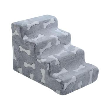 Imagem de Generic Escadas para Cães Pequenos, Degrau para Cães, Espuma de Alta Densidade, Rampa Macia para Animais de Estimação, 4 Passos