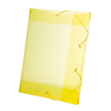 Imagem de Pasta Aba Elástico Dello Line Lombo 2cm Amarela 33,5x23,5cm
