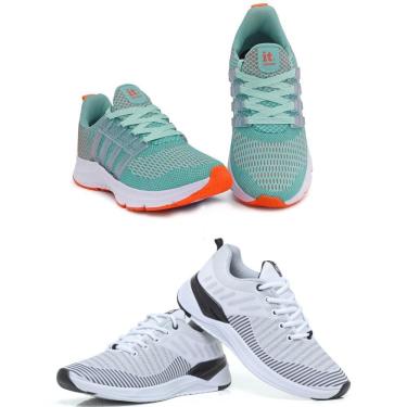 Imagem de Tênis Feminino Esportivo Caminhada Academia Corrida Kit