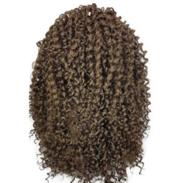 Imagem de Aplique Rabo De Cavalo Cacheado Curto 45cm Fibra Orgânica - mhair, 6