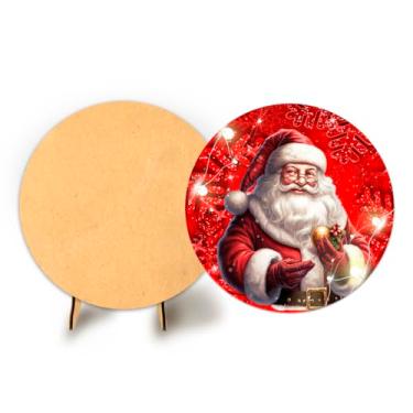 Imagem de Painel Com Elastico Redondo 50cm Natal + Suporte MDF (NAT175)