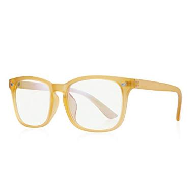 Imagem de Óculos de sol masculinos para mulheres, retrô, moderno, masculino, feminino, clássico, óculos de sol, Armação amarela/lente Tra, Lens Width: 52 Millimeters