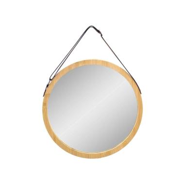 Imagem de Espelho Com Moldura Em Madeira 35cm