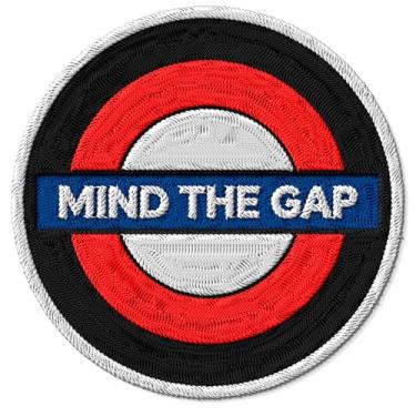 Imagem de Remendo Mind The Gap para roupas – Patch bordado de ferro para jaqueta de mochila - Remendos esportivos de tecido para lembranças de roupas e presentes ID45095