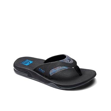Imagem de Reef Chinelo Fanning Masculino, Palmeira preta, 12