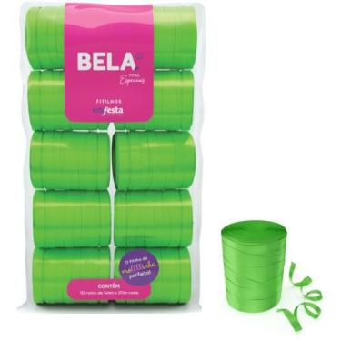 Imagem de Fitilho 5MM X 50M Verde Especial Pacote com 10 - Emfesta